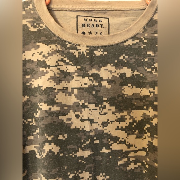 WORK READY CAMO TEE SHIRT SIZE XL - Picture 4 of 5
